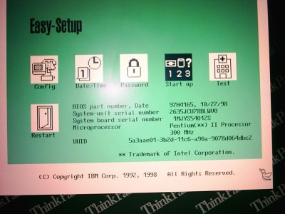 BIOS IBM ThinkPad 380z